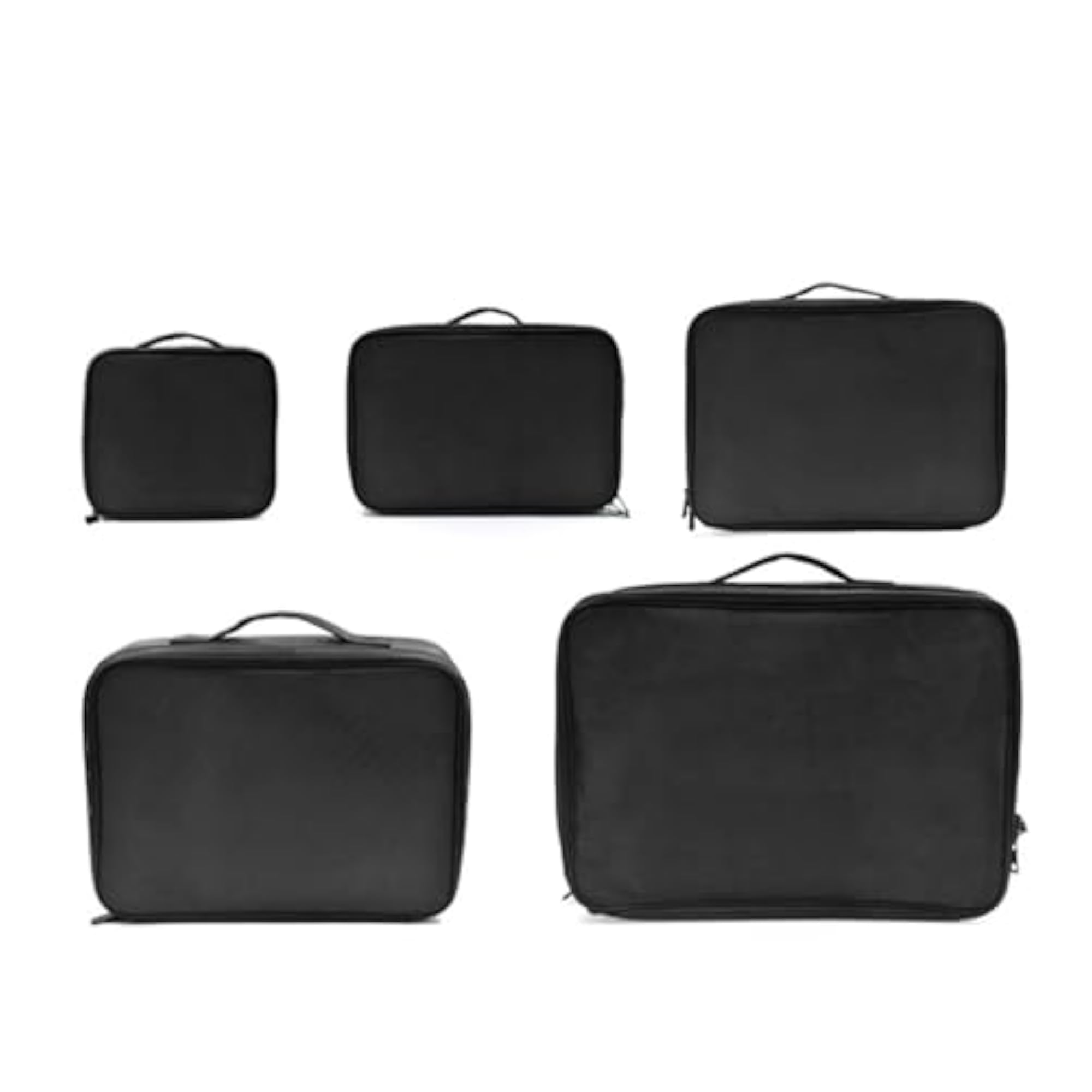 Portable Waterproof Travel Makeup Case, Convenient Black Organizer